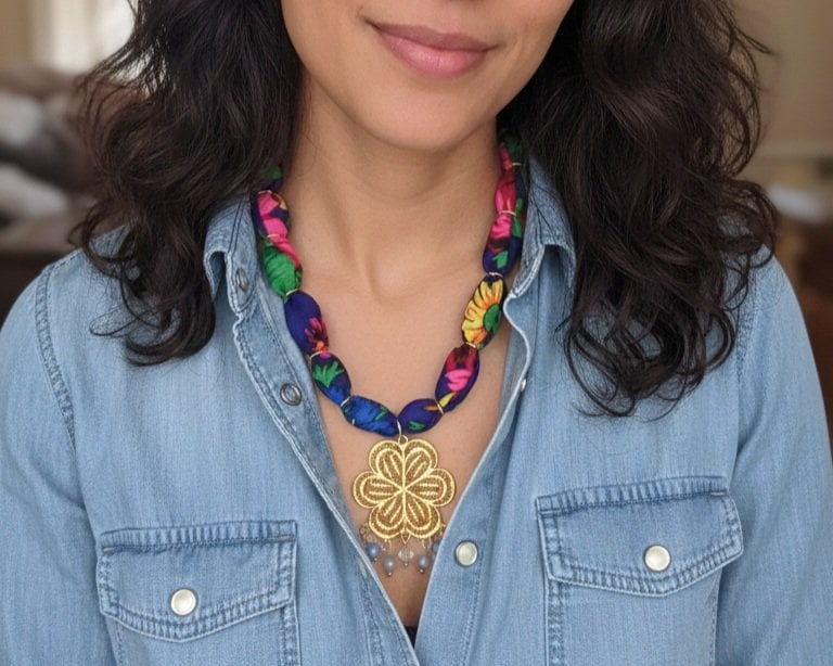 collier foulard
