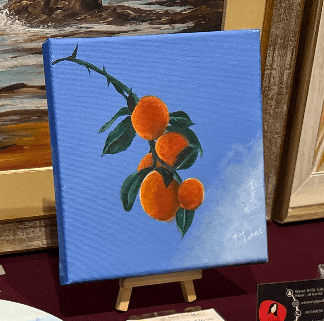 Citrus sur bleu