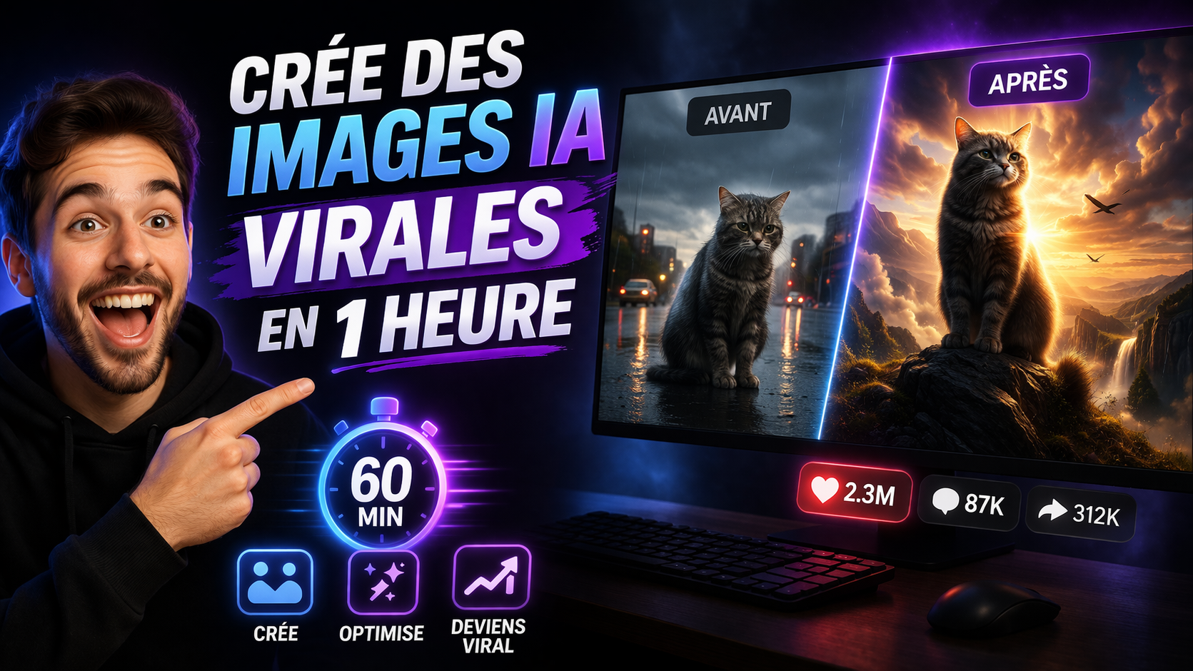 Crée des images IA virales en 1 heure